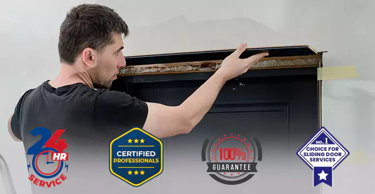 Wood Door Crack and Hole Repair in Pembroke Pines